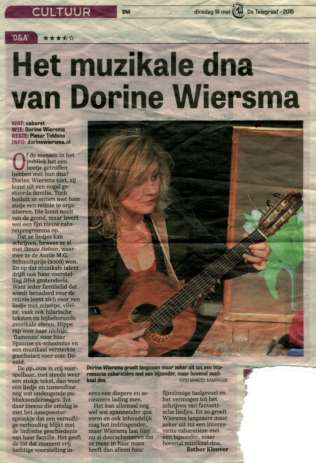 D&A - Telegraaf 19 05 2015